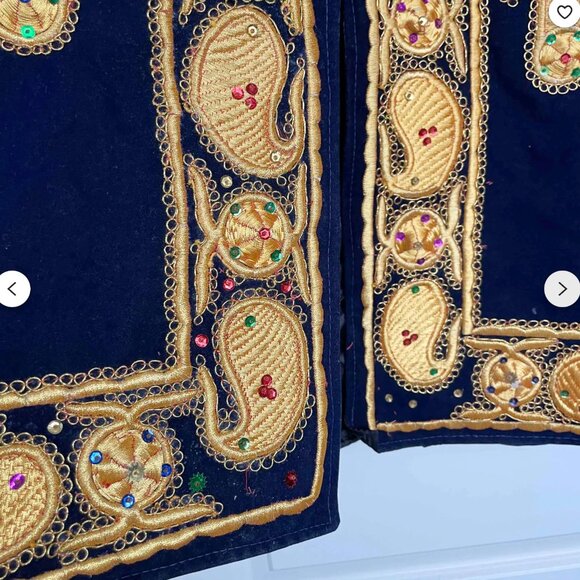 Handmade Bukhara Velvet Chapan: Embroidered Uzbek Kaftan Costume - Picture 8 of 10